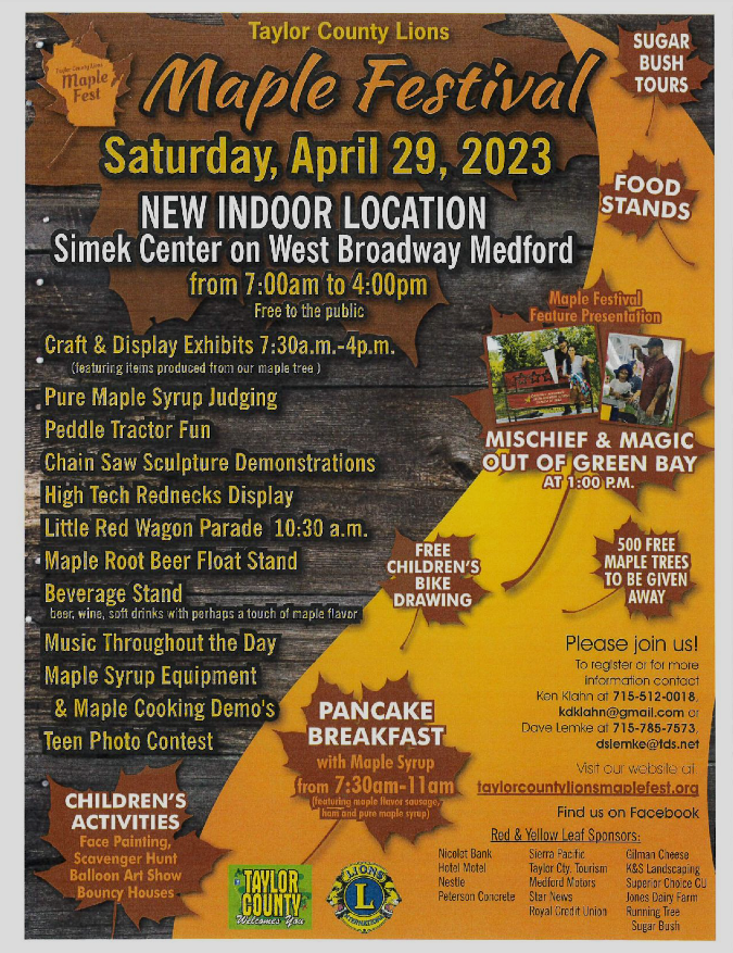 10th Annual Maple Festival 2023 Medford Motors, Inc. Blog