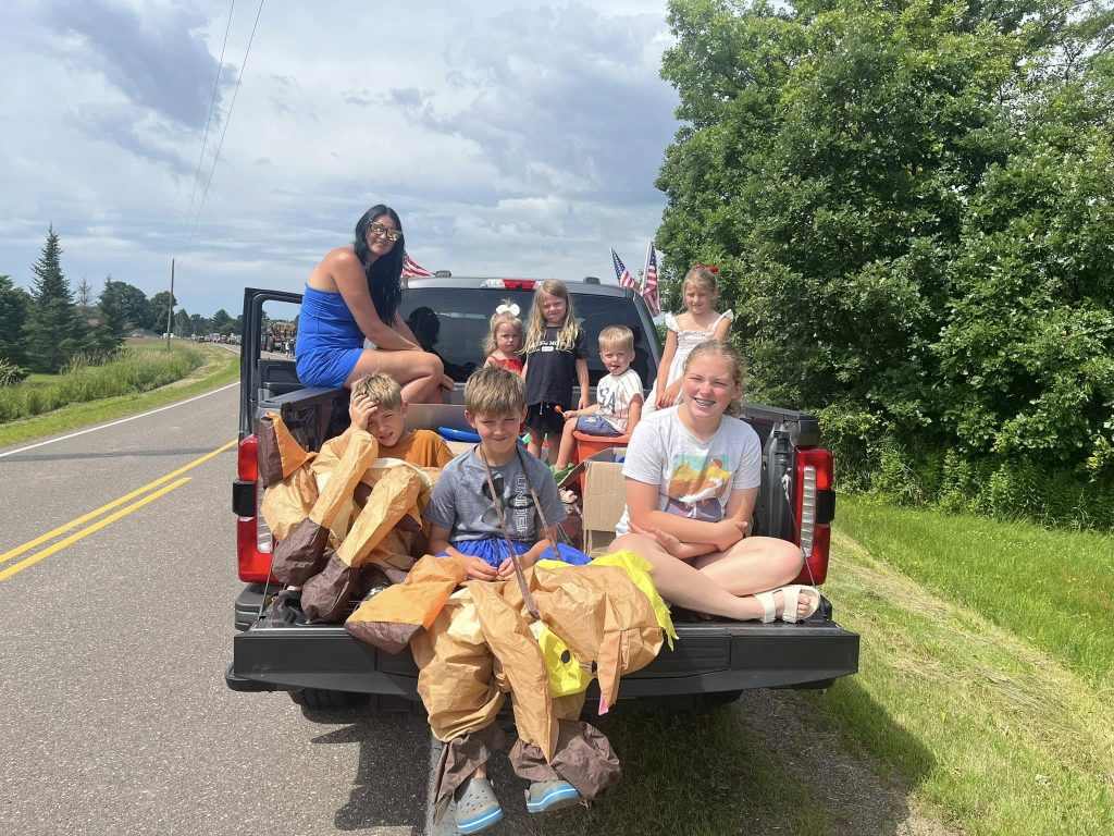 Parade crew at the Jump River Parade 2024