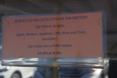 2020 E-Z-GO RXV ELiTE Base