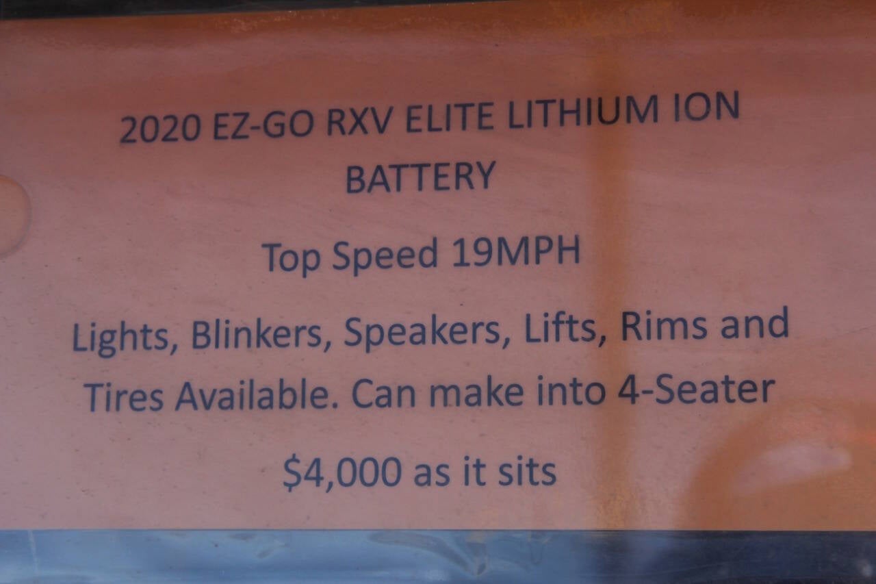 2020 E-Z-GO RXV ELiTE Base